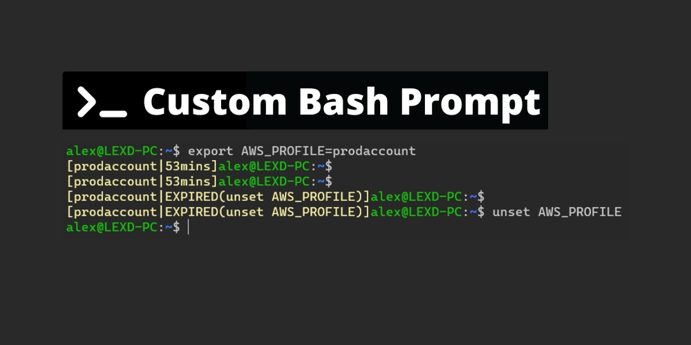 img of Customizing Bash Prompt (PS1) to show AWS Credential Expiration