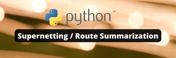 img of Supernetting using Python