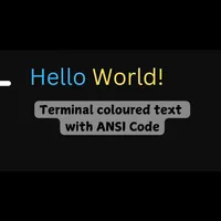 img of Coloured Text using ANSI Escape Code